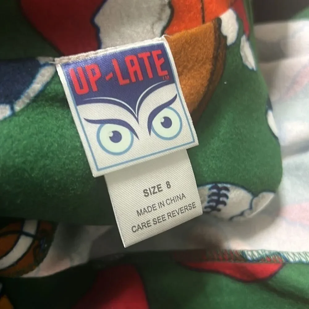 UP LATE NWT PAJAMAS 2 PIECE‎ SET SIZE 8